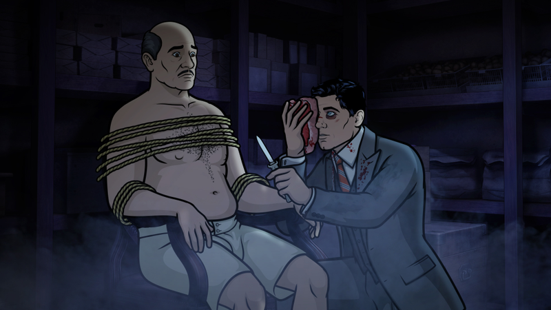 Illustration for article titled Archer finally breaks down after an evil cyborg game of cat and mouse